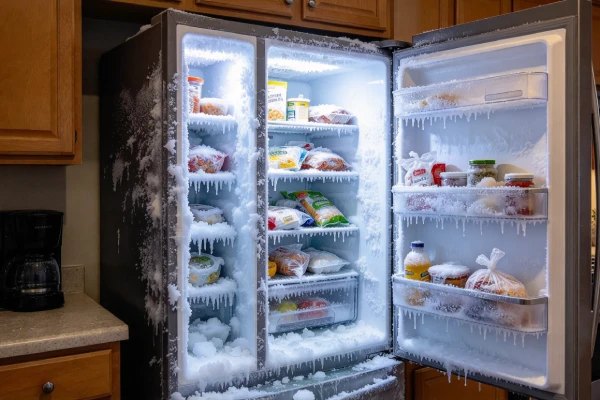 refrigerator frost buildup